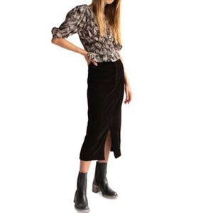 Free People Ribbed Cotton Maxi Skirt